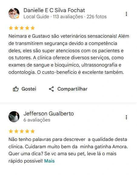Avaliação 5 estrelas